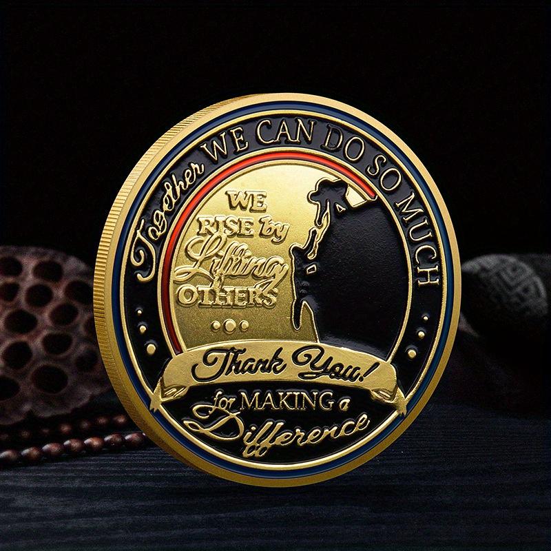 

Team Strength Commemorative Coin Metal Crafts Challenge Coin Gifts золотистий