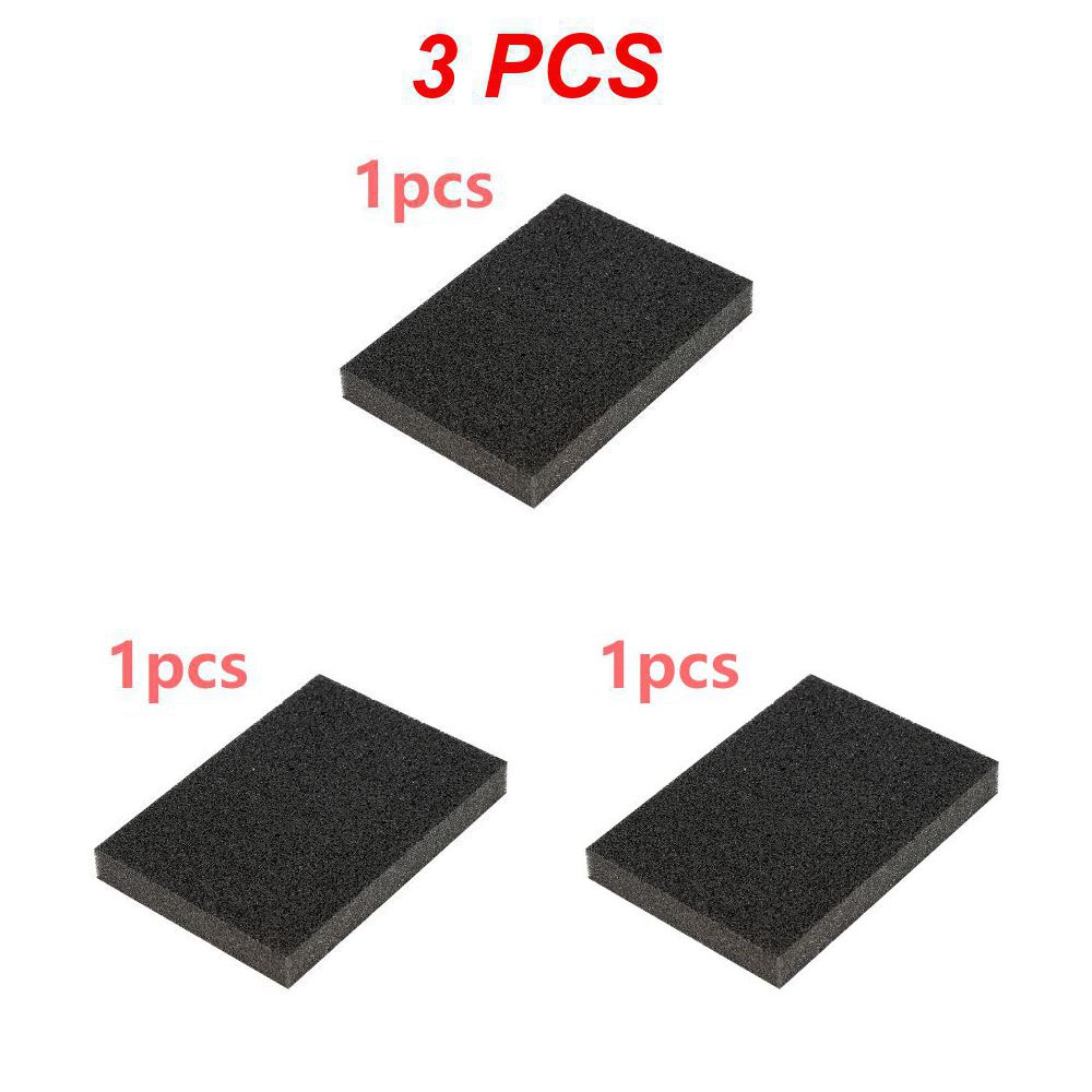 1/3/5pcs Black Emery Sponge Kitchen Emery Cleaner Rub The Pot Except Rust Focal Spots Sponge Kitchen Cleaning Accessories