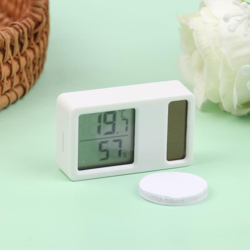 Solar Powered Thermometers Mini High Accuracy Digital Temperature Humidity Portable Measurement Meter Gauge Hygrometer