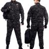 Yixingke Men's Black Hawk Camouflage Cotton Outdoor Suit