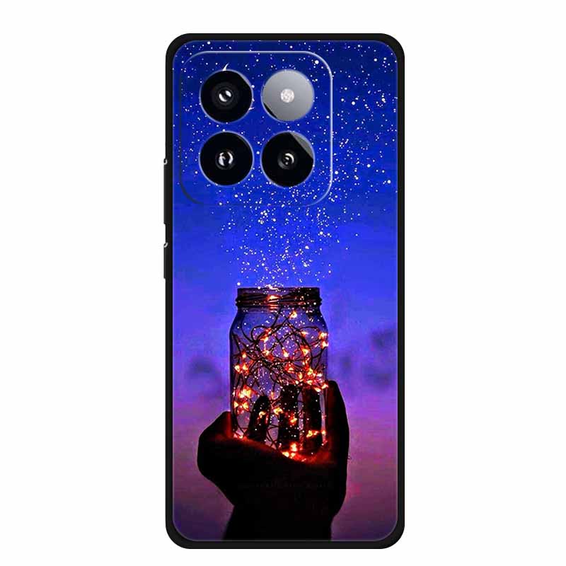 For Xiaomi 14T PRO Case Luxury Soft Silicone TPU Phone Cases Back Cover For Xiaomi14T Bumper Protective Shockproof Love fundas