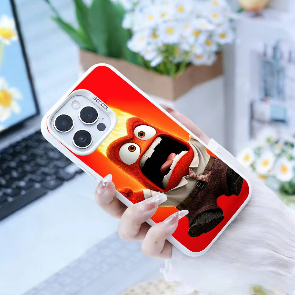 A-Adventure Anime Inside Out    Phone Case For iPhone 16,15,14,13,12,17,Pro,MAX white Matte Shockproof Cover