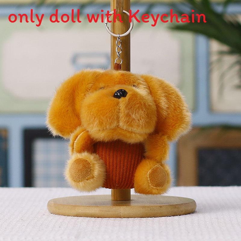 Plush Dog Keychain With Large Ears For Kids And Adults Collectible Gift кирпич красный