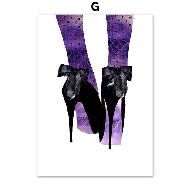 Fashion Wall Art Prints Makeup Perfume Canvas Painting Girl Room Decor Poster Home Wall Design Picture No Frame