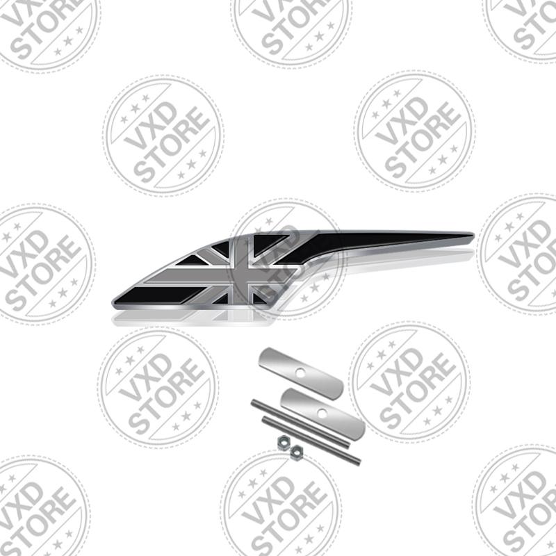 

3D UK British Flag Grille Emblem METAL Rear Trunk Car Badge sticker For Abarth Land Rover Jaguar Skoda seat MINI Copper Fiat