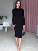 2025 Autumn Slimming Pleated Waist Dress - Elegant Tight-Fit Fashion