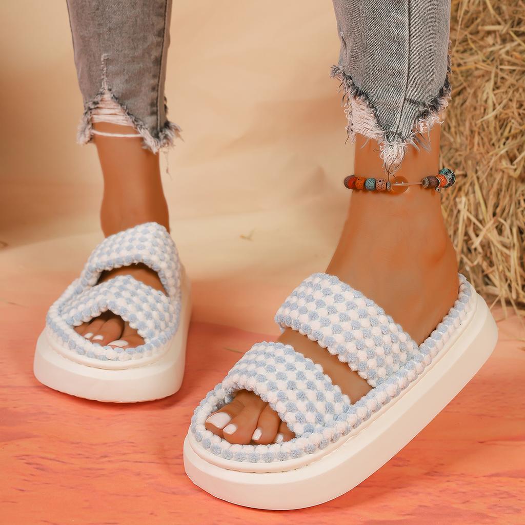 Women Slippers 2024 Summer Fashion Open Toe Flip Flops Sandals Flats Shoes Low Heels Slippers Slides Women Pantuflas De Mujer