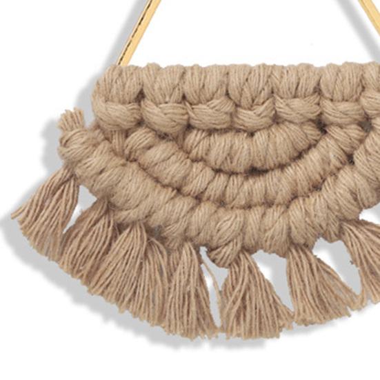 1 Pair Women Dangle Earrings All Match Ear Decoration Creative Weave