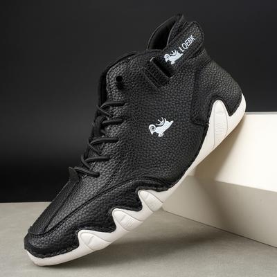 Ankle Boots for Men Outdoor Light Casual Leather Shoes for Men Male Waterproof Snow Boots 2024 High Top Sneakers Zapatillas Homb