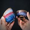 1pc Kiln Change China Ceramic Tea Cup Temmoku Glaze Porcelain Kung Fu Cups Set Pottery Jianzhan Drinkware Tableware Wholesale