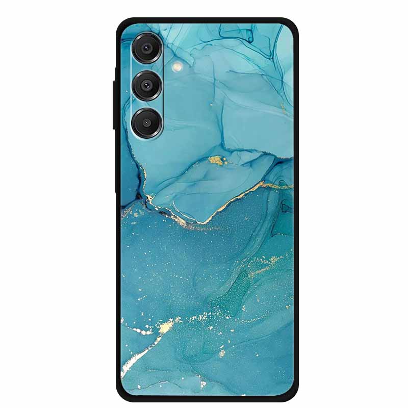For Samsung Galaxy A14 A15 A16 5G Case Marble Soft TPU Phone Back Cover For Samsung A14 A15 4G Shockproof Silicone Painted Coque