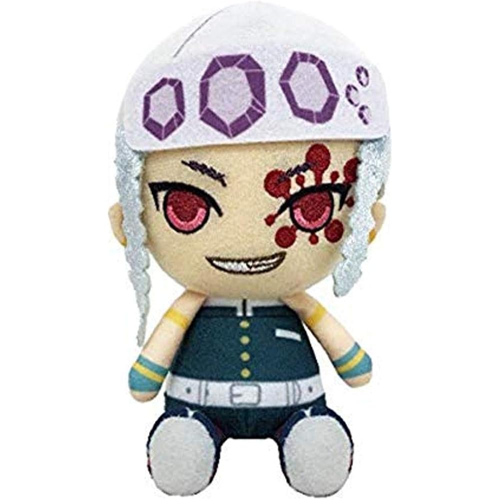 Demon Slayer Chibi Plush Toy Tengen Uzui Soft Stuffed Figure 20cm