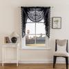 Elegant Tiered Valance Curtain With Lace Trim Rod Pocket Semi-Sheer Floral Checkered Living Room Bedroom