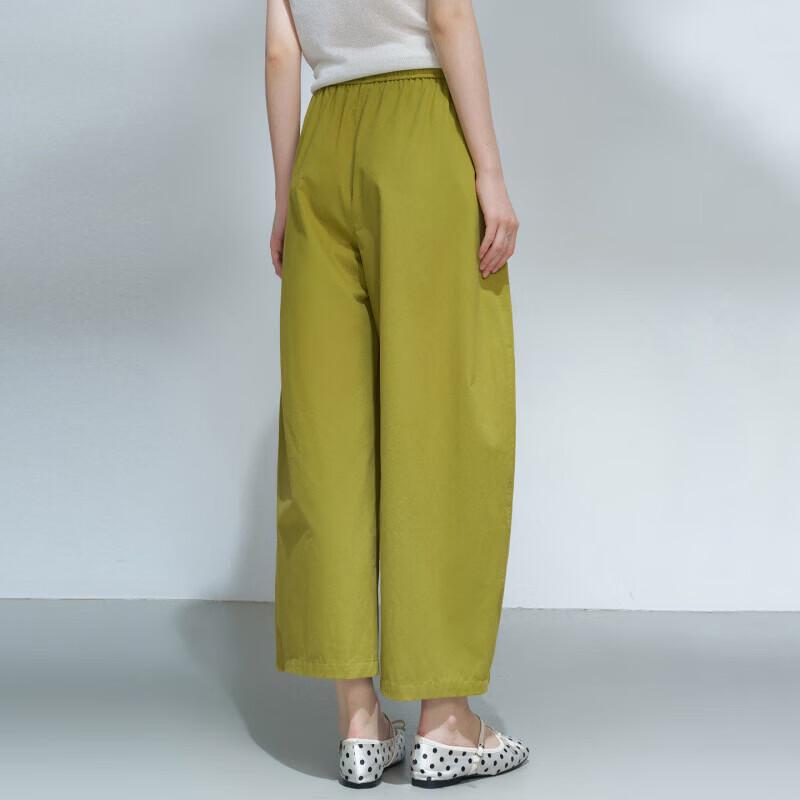 Women's Loose Fit Wide-Leg Cropped Pants