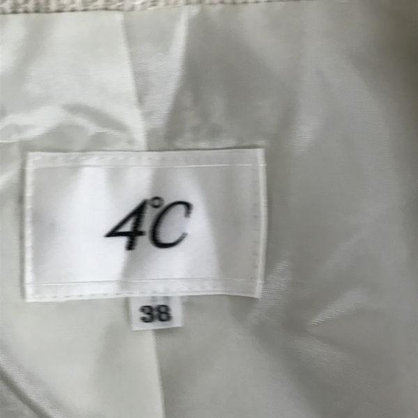 4℃ Made in Japan Damen Kostüm Langrock Anzug Größe 38 M Elfenbein(GEBRAUCHT)