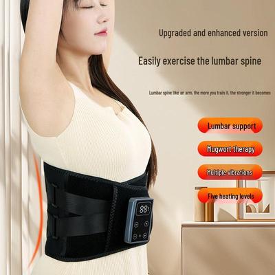 Cross-Border Smart Waist Massager with Bionic Spine Support and Moxa Heating