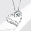 Eternal Heart Delicate Clavicle Necklace For Women Versatile Birthday Gift Elegant Pendant Jewelry Accessory