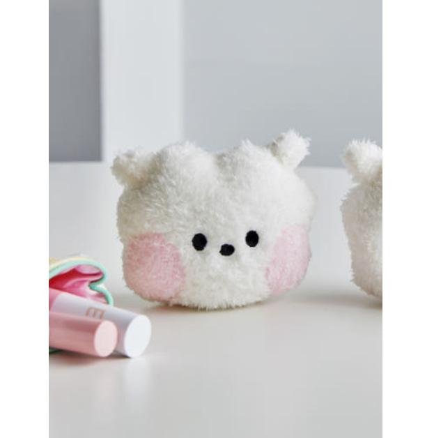 BT21 Mini Glitter Plush Hand Mirror – RJ / COOKY / KOYA / SHOOKY / MANG / CHIMMY