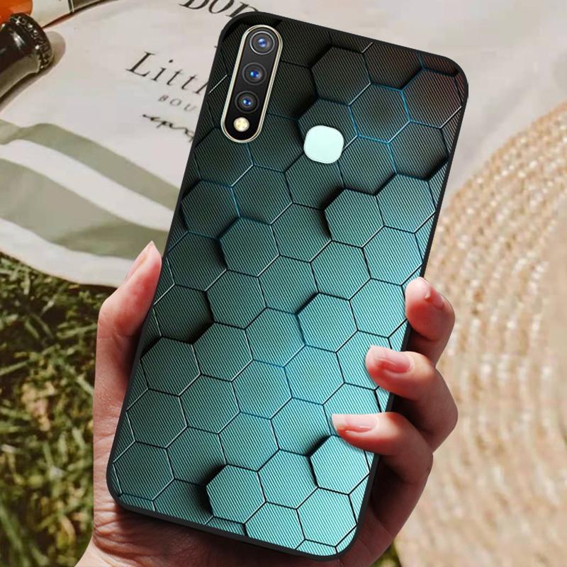 For Vivo Y19 Case Silicone Cover For Vivo 1915 Y19 Y 19 Case 6.53'' Soft TPU Silicon Phone Back Protective Bumper Shells Coque