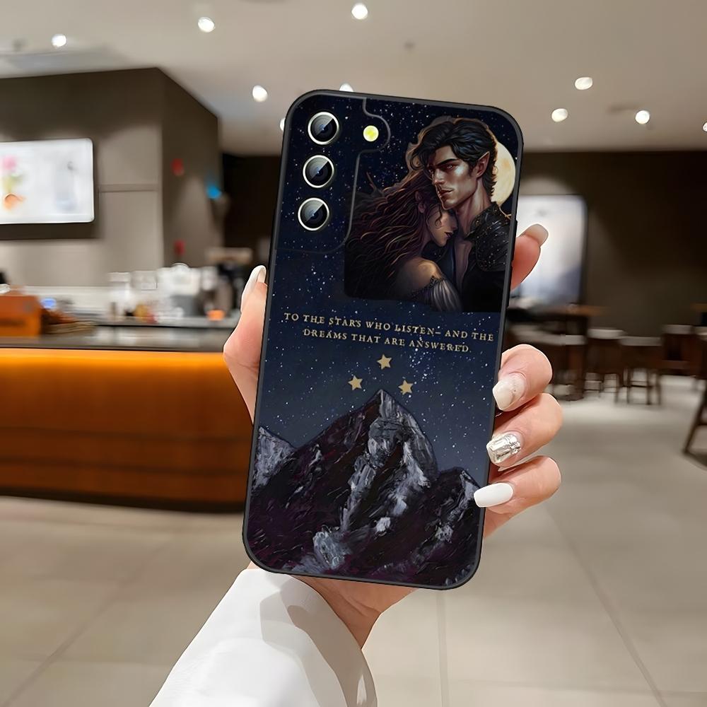 Acotar A Court of Mist and Fury Handyhülle Rückseite für Samsung S24 Ultra S22 S23 S20 Fe S21 Plus Galaxy A54 A34 A24 A53 M54 N