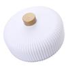 Divided Serving Tray 3 Compartments Sturdy Plastic Simple Multifunction Fruit Tray with Lid for Family Party