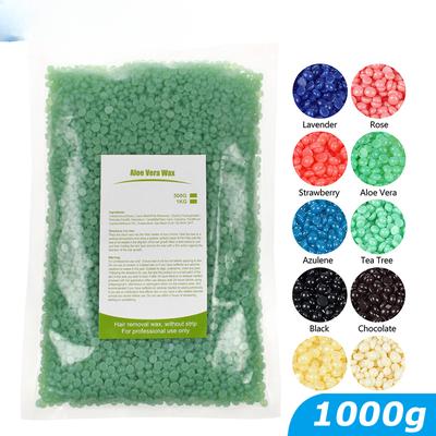 500g/1000g Perle di Cera Dura per Depilazione Macchina Scaldacera Cera Calda in Pellicola Perle di Cera Fagioli per Scaldacera Pentola per Fusione