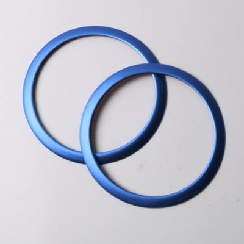 

Кольцо динамика двери автомобиля, звуковые украшения, отделка динамика, автомобильные аксессуары для E90 3 серии 320 325 2005-2012, Стайлинг автомобиля синий