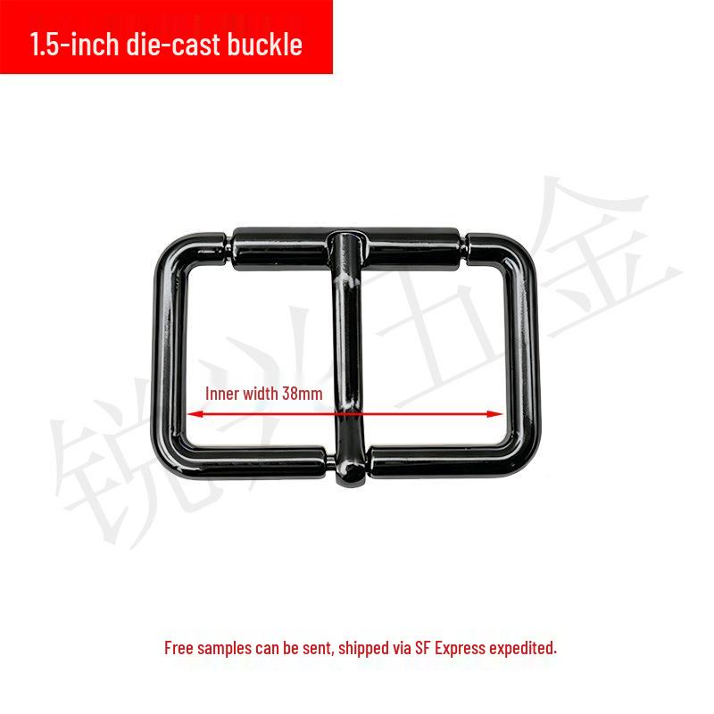 Die-Casting Zinc Alloy Pin Buckle for Leather Shoulder Strap and Webbing Adjustment
