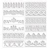 Retro Pattern Cake Decorating Embossing Template for DIY Lace and Spray Paint
