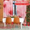 Flat Printing Heart Wonderland Popular Pattern Curtains Versatile Polyester Decorations Outdoor Use Set Of 2 Made