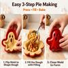 Halloween Mini Hand Pie Molds Set, Pastry Cutter and Sealer for Holiday Baking, 8 Shapes Food Grade Dough Press Cutter Reusable Holiday Mini Pie