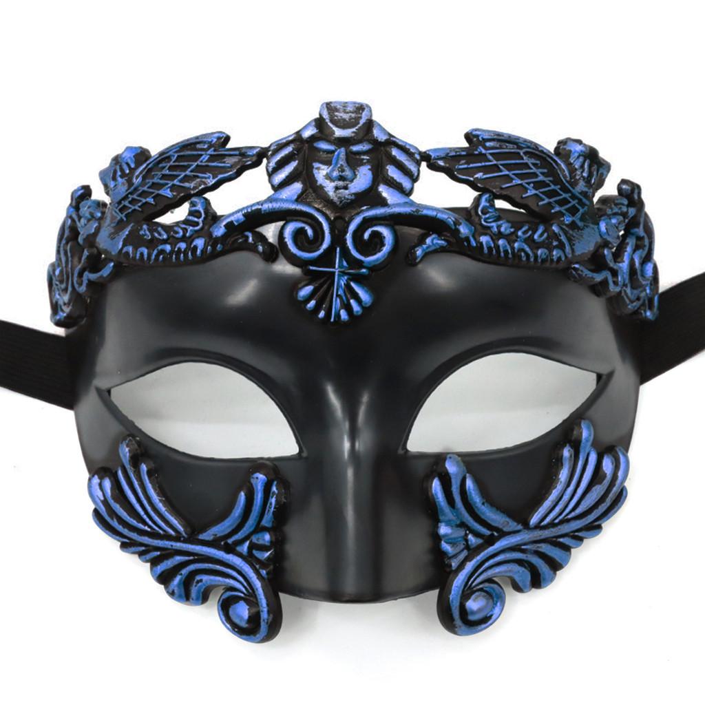 Maschera Mezza Faccia Romana Veneziana Per Halloween Carnevale E Festa In Costume Decorazione Materiale Plastico