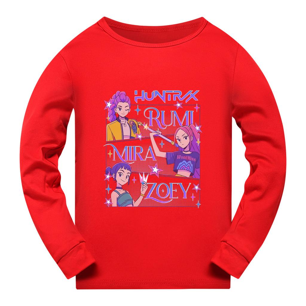5021 Kids Girls Rumi Zoey Mira Super Star Print Long Sleeves T-Shirt