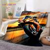 Motokros Moderní retro Motocykl Měkká flanelová deka na postel ložnici pohovku piknik, Přehozová deka na přikrytí venkovní volnočasový dárek