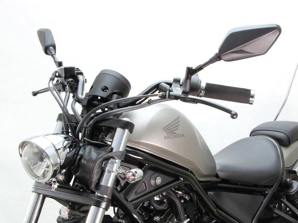 HURRICANE Motorcycle Mirror Mirror Type 2 Universal Black Left and Right Set HA6250 V-Blade M8/M10