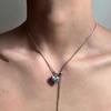 Starburst Double Layer Men's Necklace: Trendy, Light Luxury Hip Hop Style, Unisex Clavicle Chain