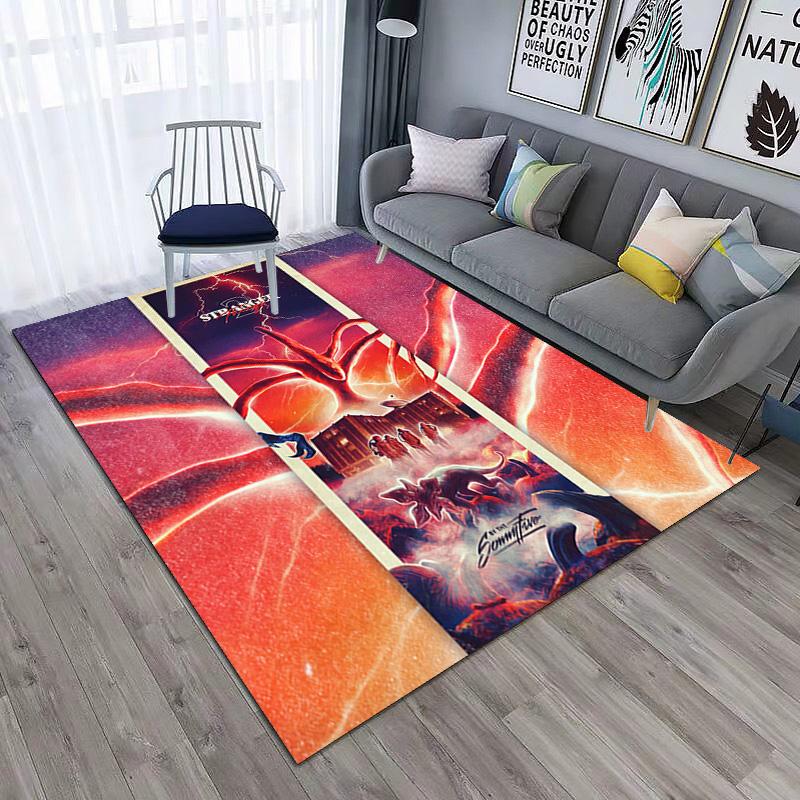 Halloween Horror Horror Theme Stranger Things Carpet Home Living Room Decoration Table and Chairs Anti Slip Door Mat Outdoor Picnic Mat Carpet A21