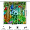 Vibrant Rainforest Shower Curtain With Parrots Home Decor Bathroom Accessories Taurusduan