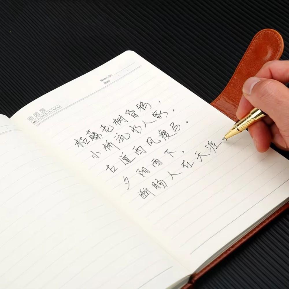 A5 Business Notebook PU Leather Hardcover Notebook Simple Meeting Record Book  Office Stationery