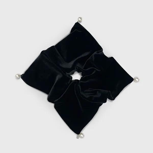Square Pearl Velvet Scrunchie JP-25-147S