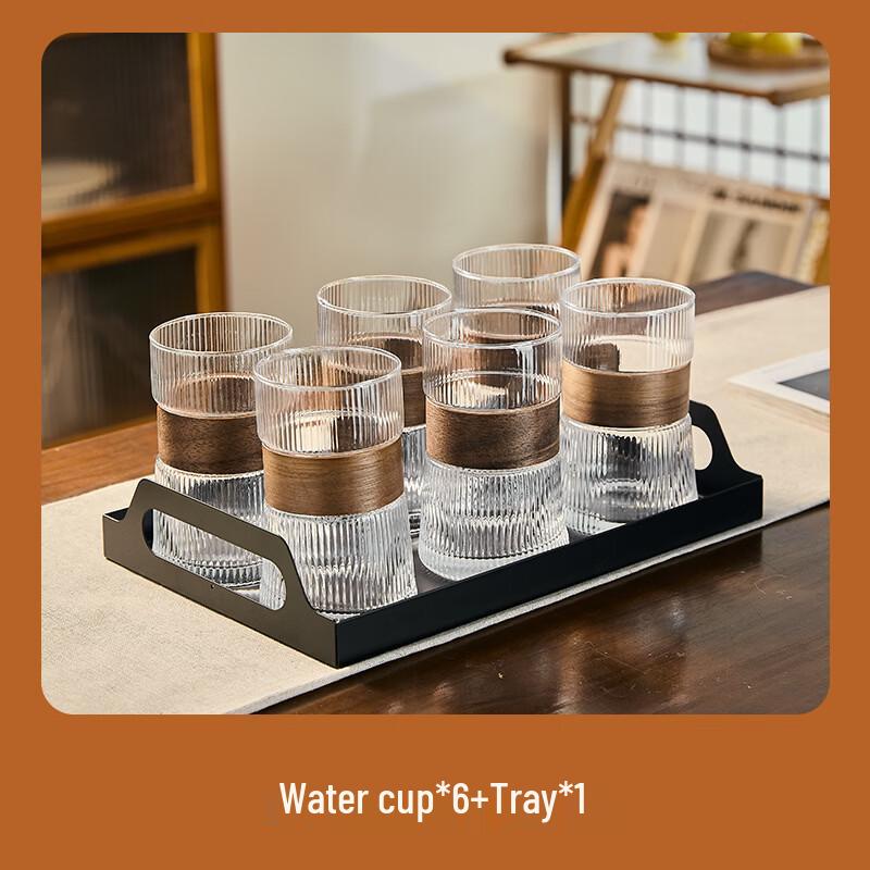 Handun Heat-Resistant Glass Tea Set with Tray