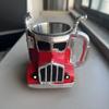 Handmade Truck Shaped Mug 12.3oz Resin Coffee Cup for Home and Office Decoration Water Cup Unique Gift
