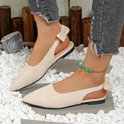Women Flat Shoes Temperament Pointed Tip Casual Flats Outdoor Non Slip Flat Sandals for Women Shallow-mouth Single Shoes Loafers