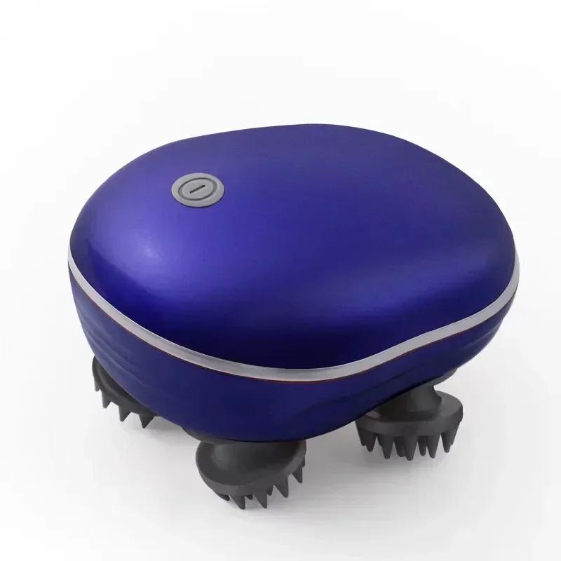 Elektrisk hodebunnsmassasjeapparat Rødt lys Terapi Antistress Slapp av Kroppsmassasje Fjern muskelspenninger Tretthet Massasjeverktøy