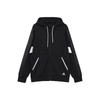 Men's Black Sports Training Knit Hoodie Jacket with Logo H40195