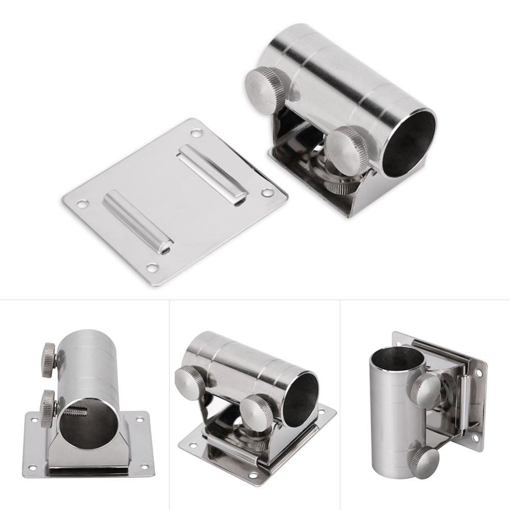 Stainless Steel Fishing Umbrella Stand Adjustable Umbrella Stand Base  Outdoor Use