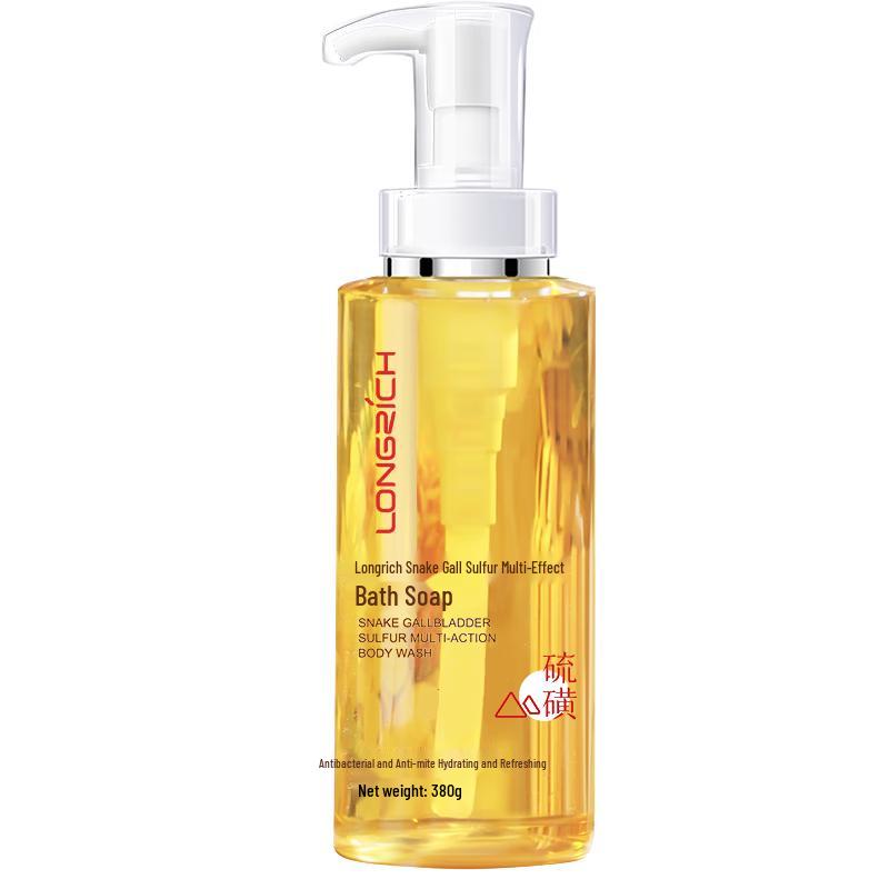 

Жидкое мыло для ванны Longrich с серой и желчью змеи, многофункциональное