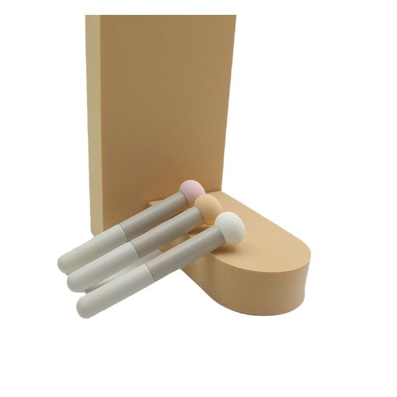 Dual-Use Mantou Concealer Brush: Round Sponge & Blending Head for Flawless Makeup