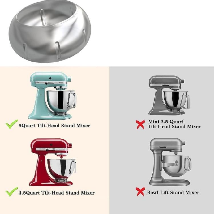 Roestvrijstalen Coating Tool Snoep Smelt Opzetstuk Geschikt voor 4.5QT en 5QT Mixers Geweldig voor Zelfgemaakte Desserts