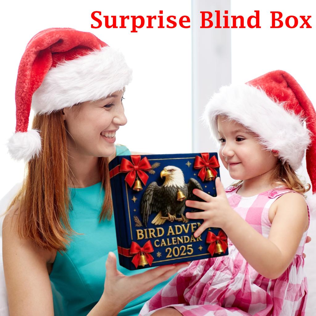 2D Plane Blindbox Bird Advent Calendar Blindbox Christmas Tree Decoration Acrylic Pendant